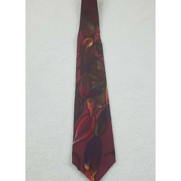 Robert Daskal Hand Painted Necktie - Picture 1 of 4